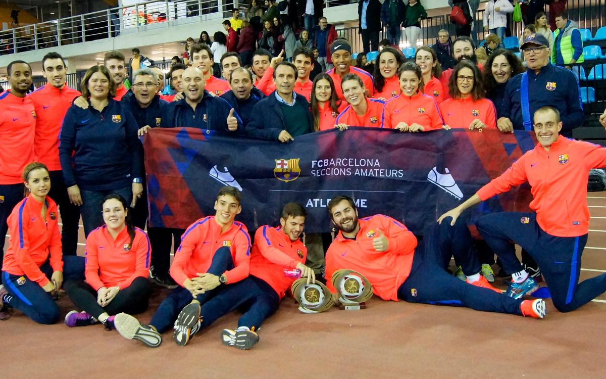 El FC Barcelona lidera el medallero del Campeonato de España indoor