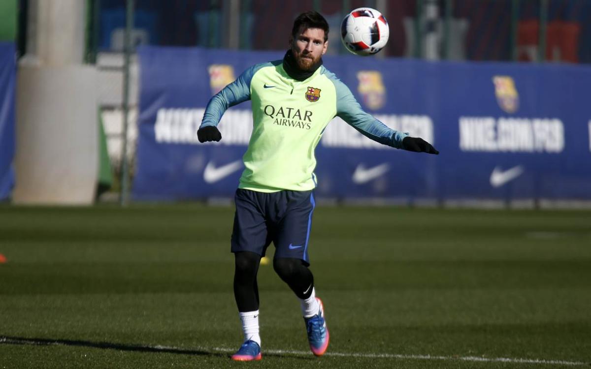 Final training session before Copa del Rey second leg