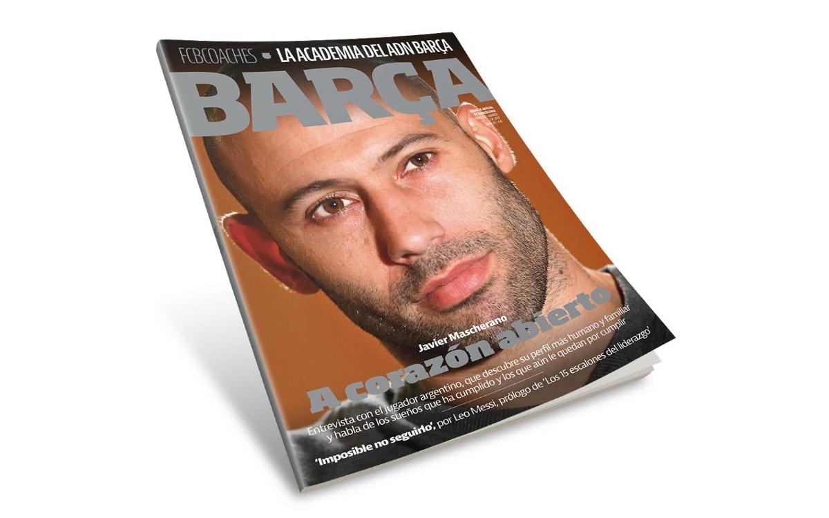Javier Mascherano, protagonista de la 'Revista Barça'