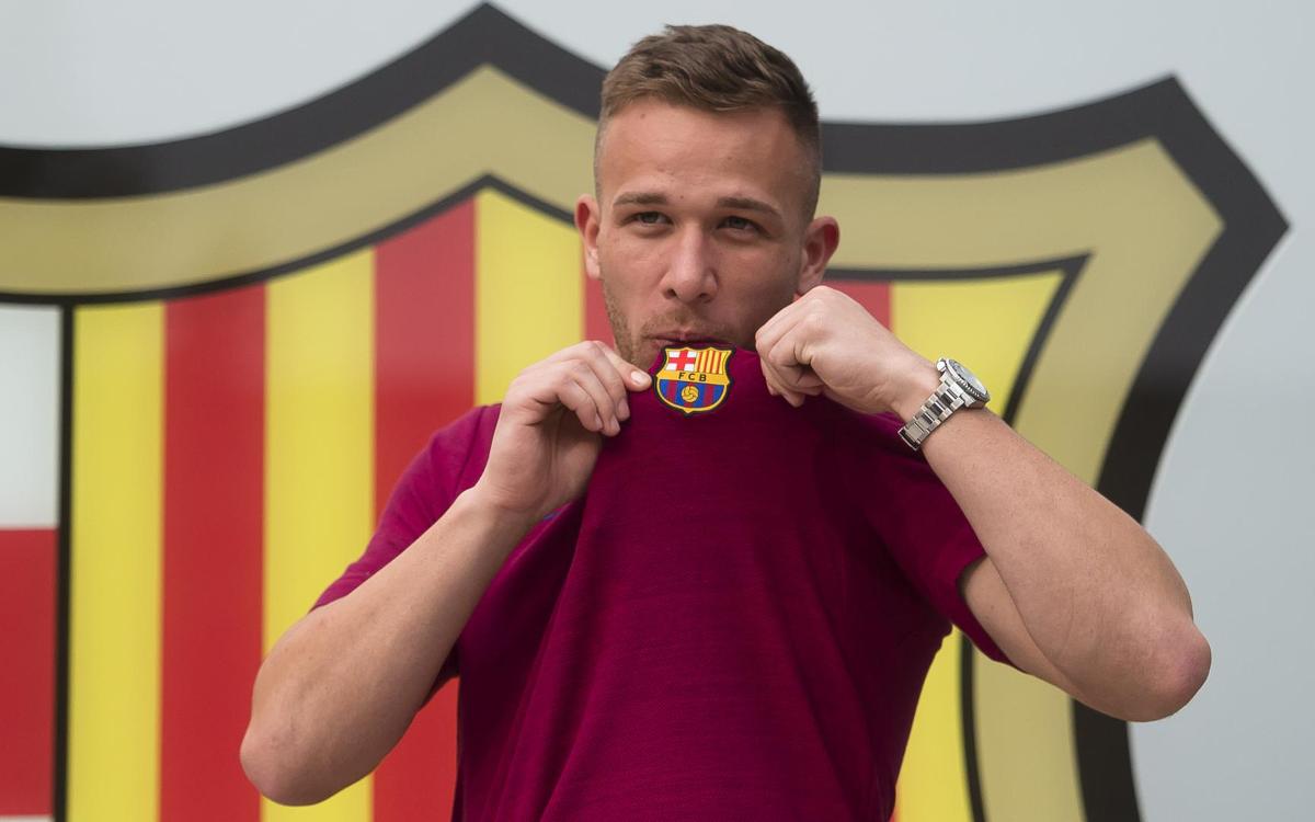 Arthur 'privileged' to join Barça
