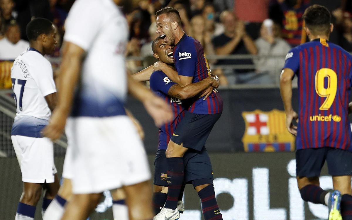 Arthur's dream debut with FC Barcelona