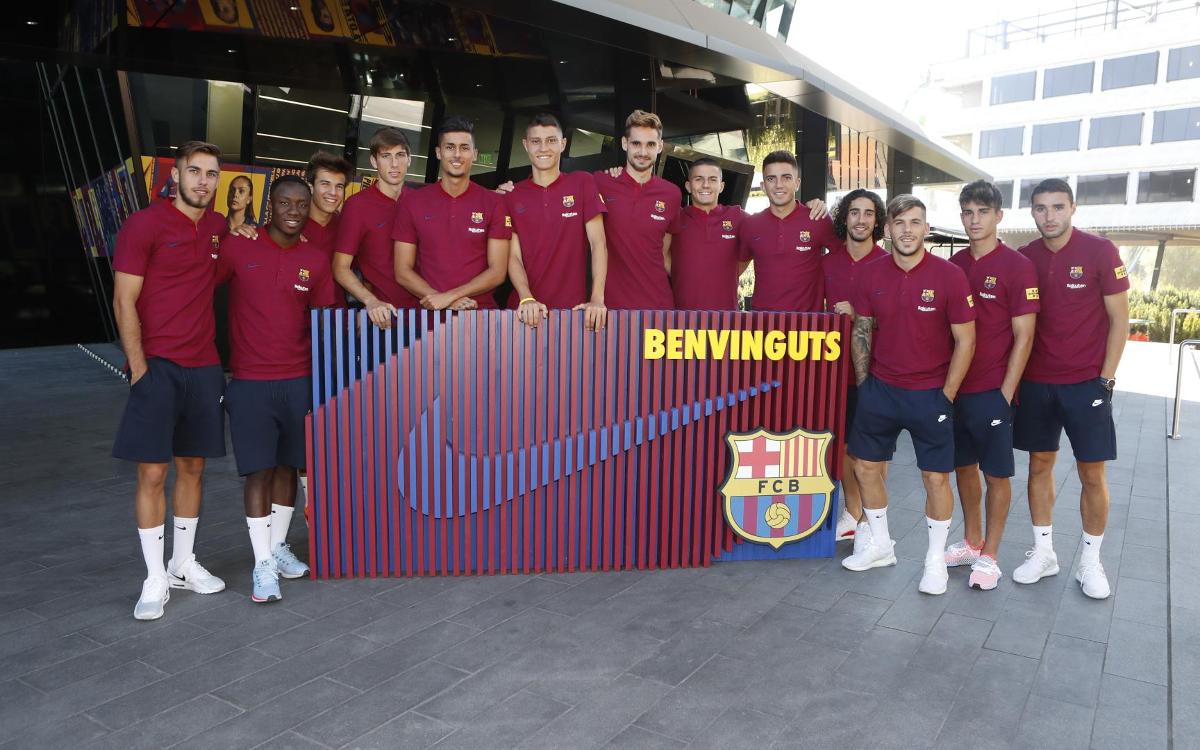 The Barça B players on the U.S. tour