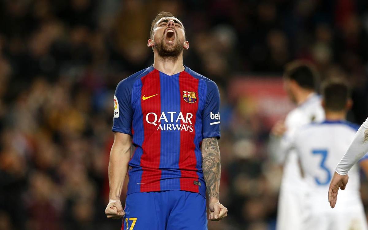Paco Alcácer: “És especial marcar amb aquesta samarreta al Camp Nou”