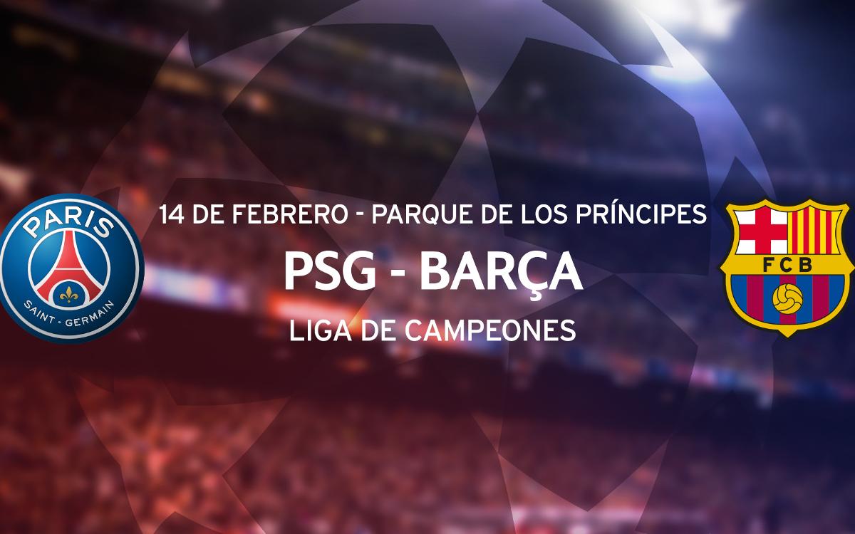 Entradas PSG - Barça de Liga de Campeones