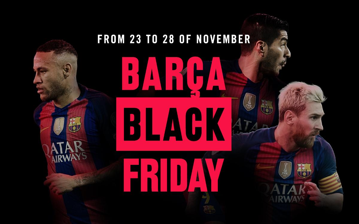 Black Friday discounts on all kinds of FC Barcelona products