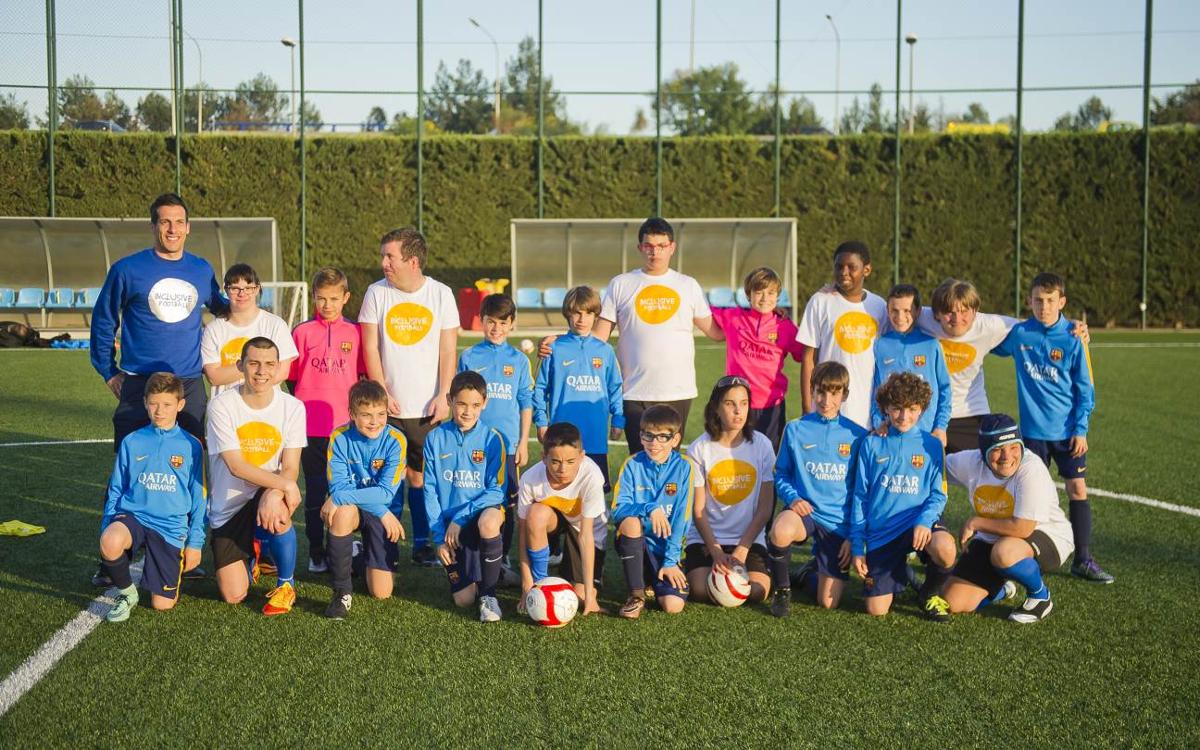 El Benjamín C de Albert Puig representará al Club en el II Día del Fútbol Inclusivo