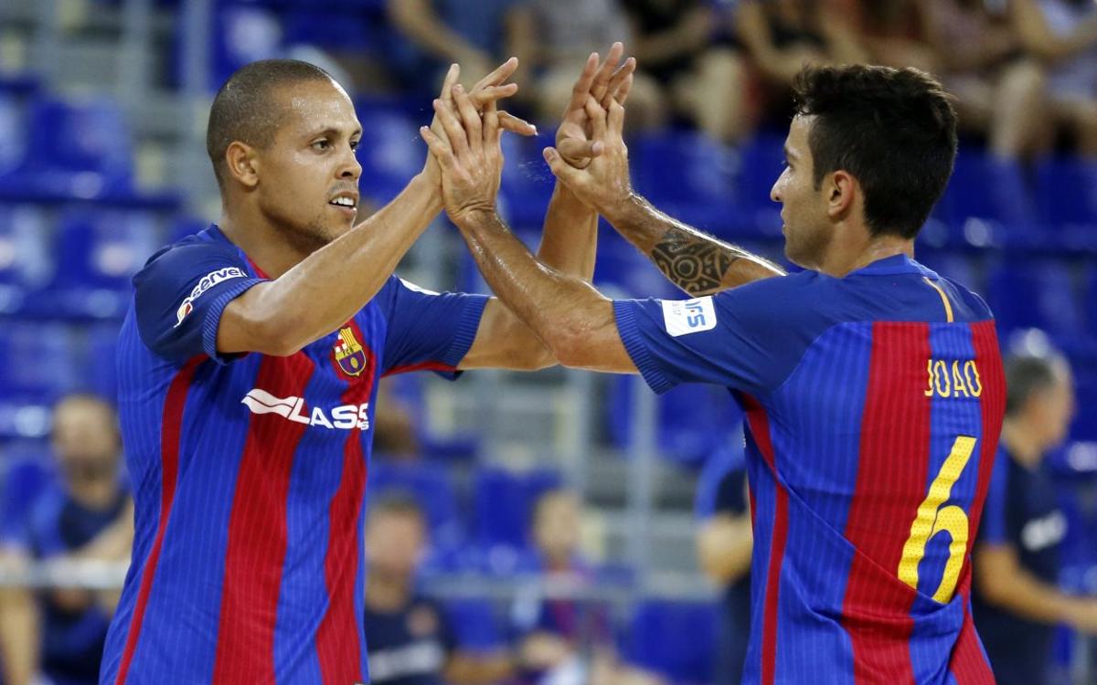 FC Barcelona Lassa-Bisontes Castelló: Nota alta en el primer test (6-1)