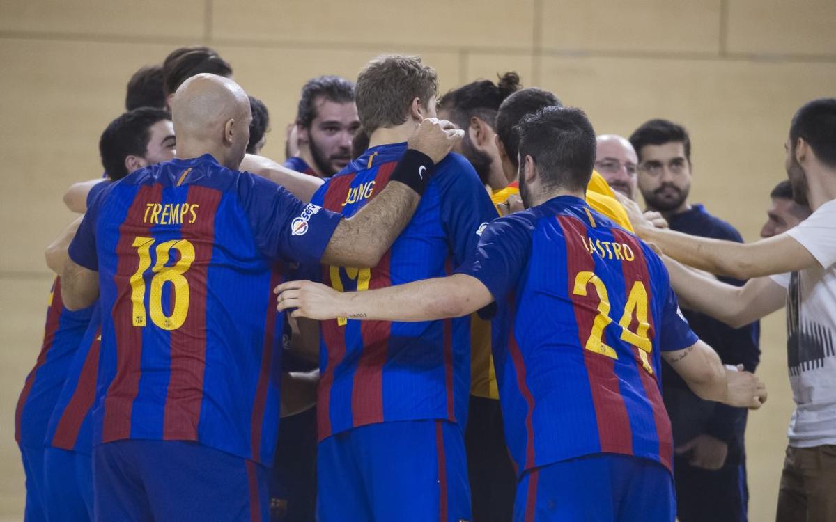 FC Barcelona Lassa B - Fertiberia Puerto Sagunto: El filial empieza el sueño (34-31)