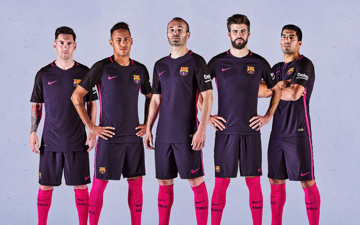 The FC Barcelona away kit for 2016/17 will be purple
