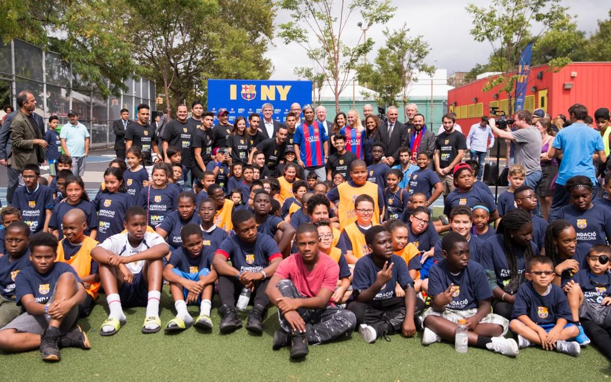 La Fundación FCB y el Departamento de Educación de Nueva York llevarán FutbolNet a las escuelas públicas de la ciudad