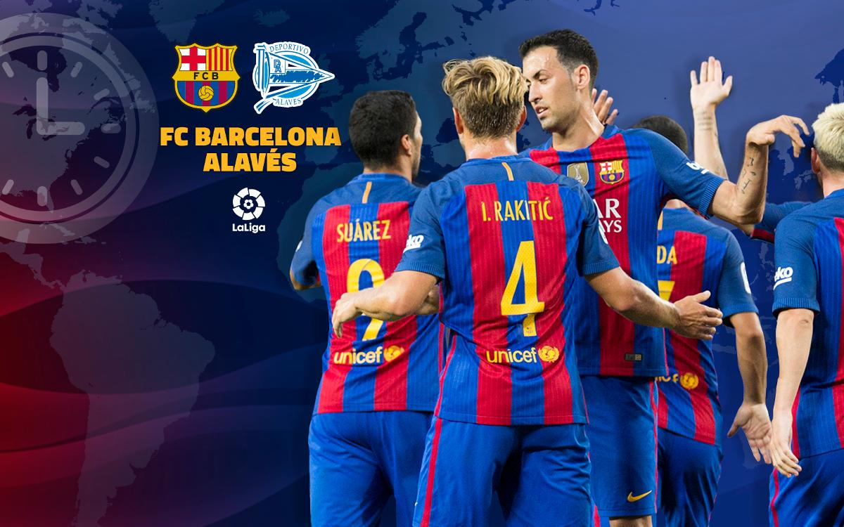 When and where to watch this weekend's La Liga match between FC Barcelona and Alavés