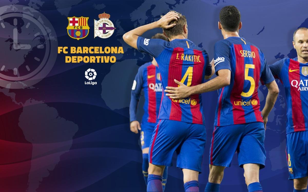 When and where to watch FC Barcelona v Deportivo