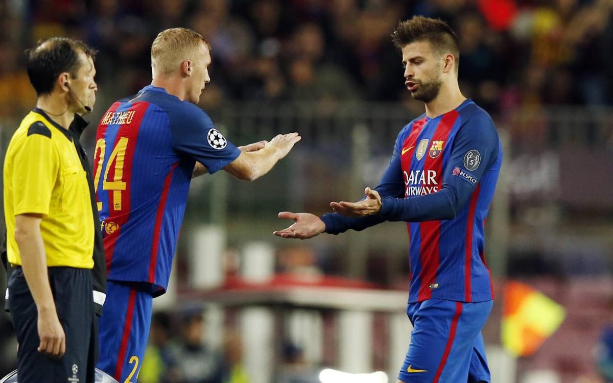 Piqué and Alba injured in Champions League win