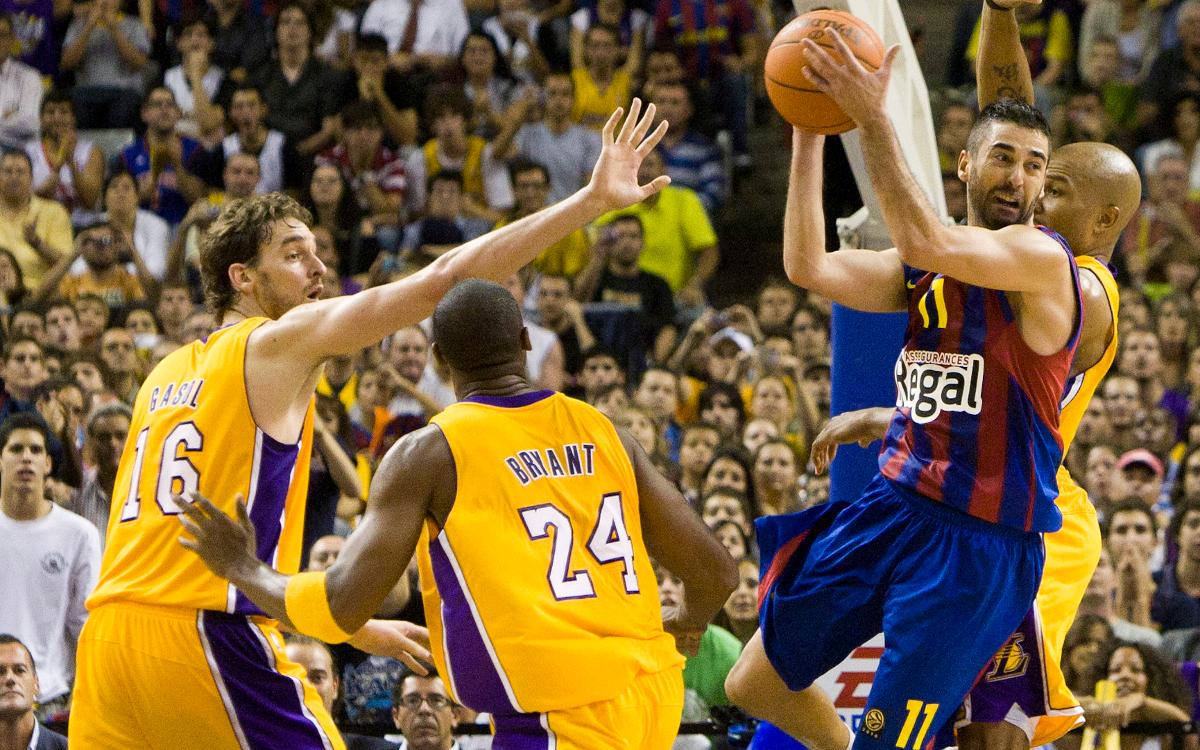When FC Barcelona met the Los Angeles Lakers