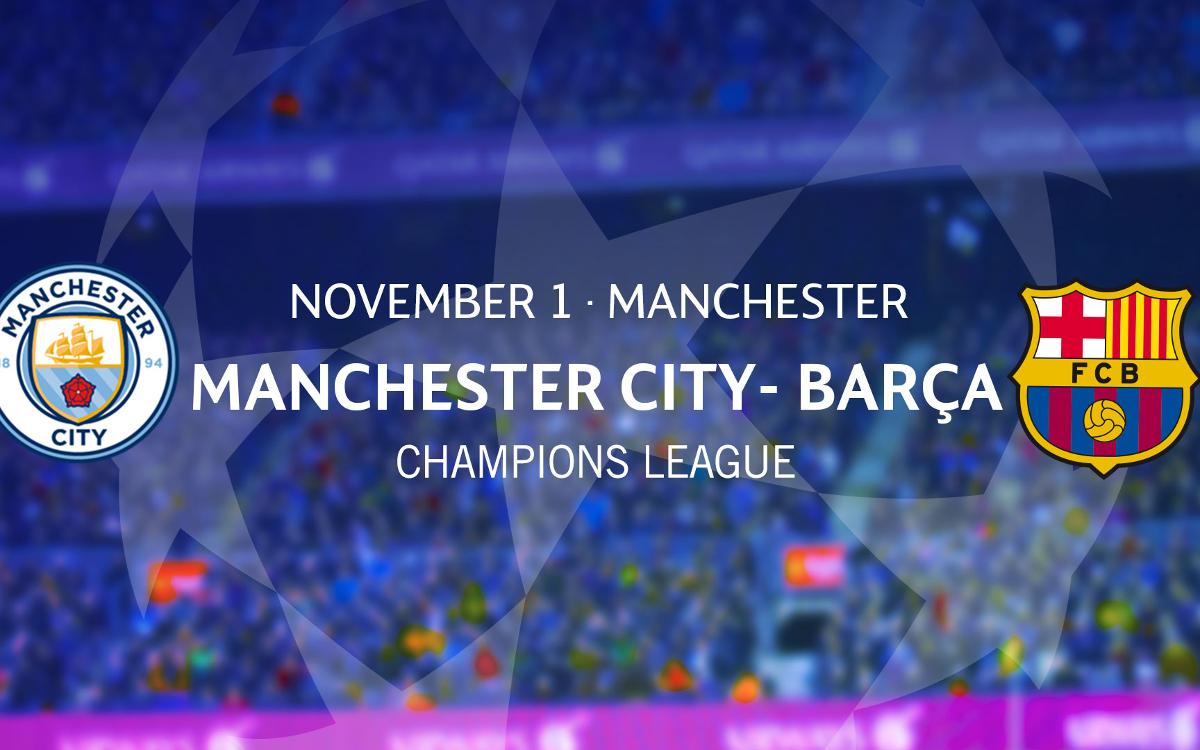 Tickets Manchester City – Barça Champions League match
