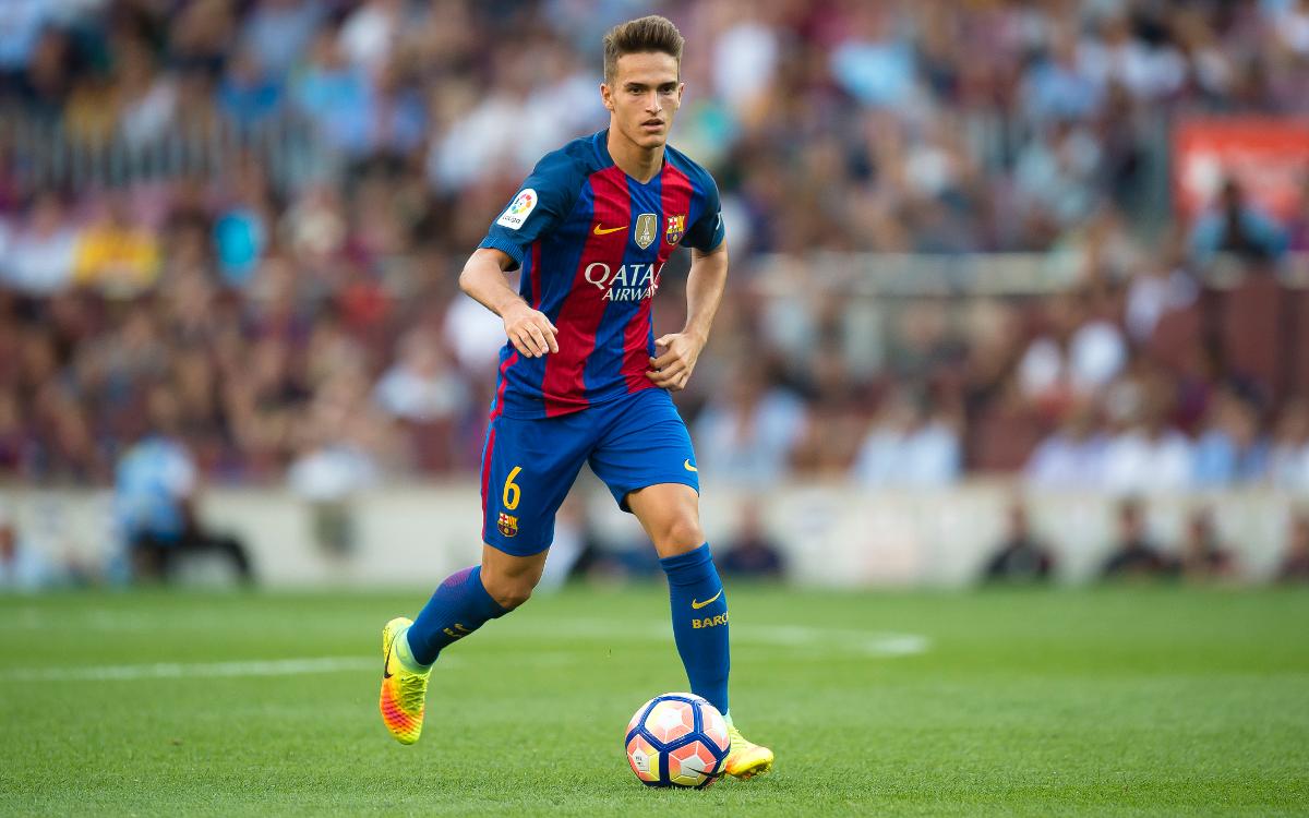Denis Suárez in action at the Camp Nou earlier this season