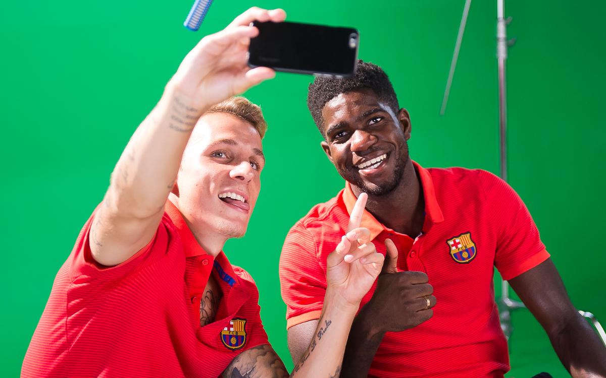 Lucas Digne and Samuel Umtiti take Barcelona quiz
