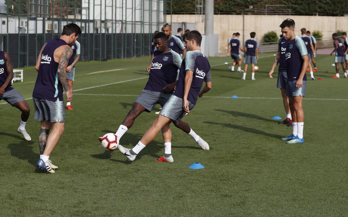 Starting the week with training for Valladolid