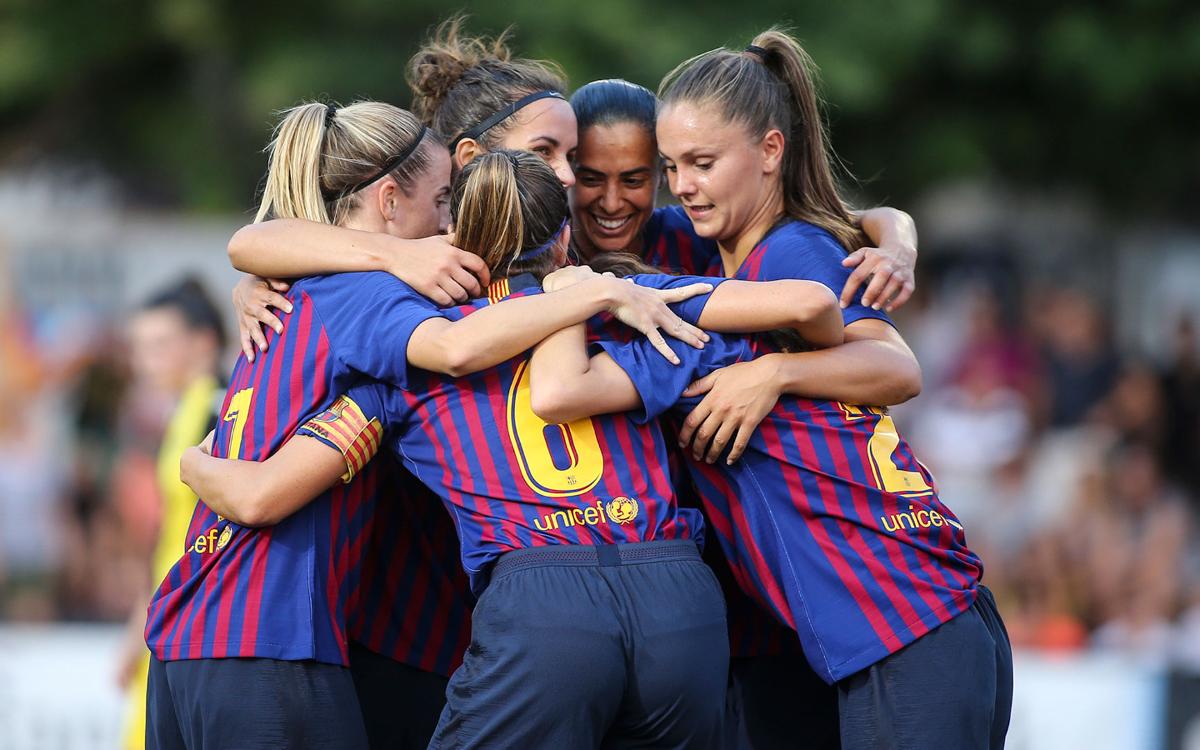 FC Barcelona Femenino - CF Pardinyes: ¡Goleada y en la final de la Copa Catalunya! (9-0)