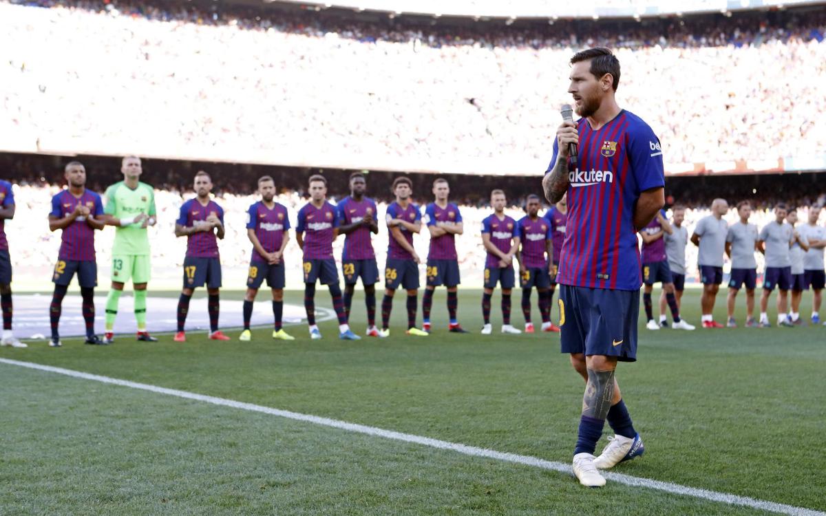 Leo Messi: “És un orgull molt gran ser el capità”