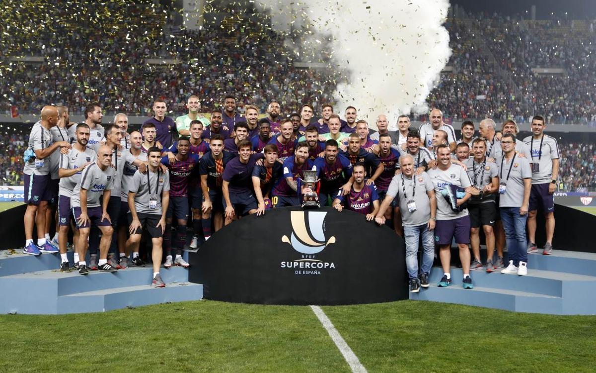 El FC Barcelona guanya la seva 13a Supercopa d’Espanya