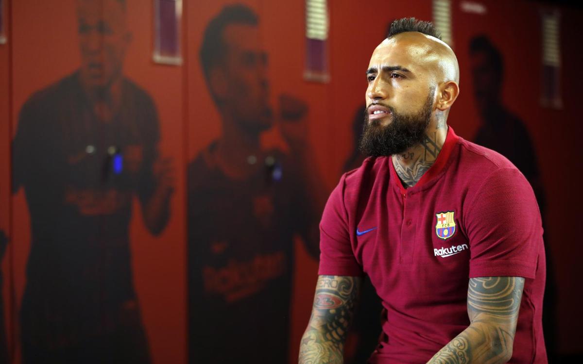 Vidal: 'I'm happy to share the dressing room with great players'
