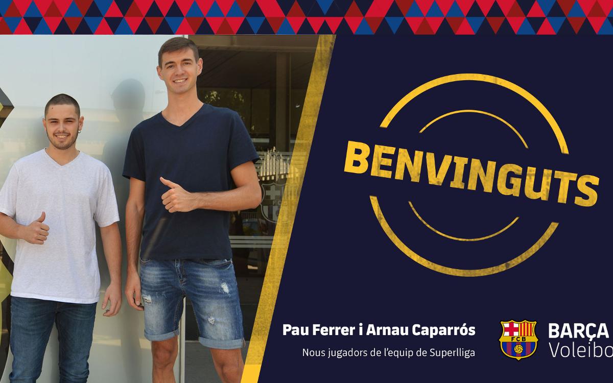 Pau Ferrer i Arnau Caparrós s’incorporen a l’equip de Superlliga
