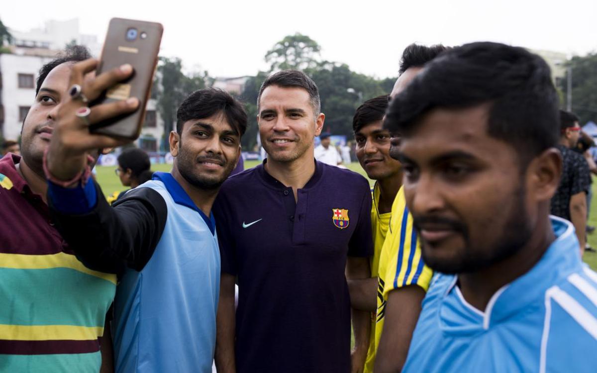 In India, Barça and Saviola work to bring football to the forefront