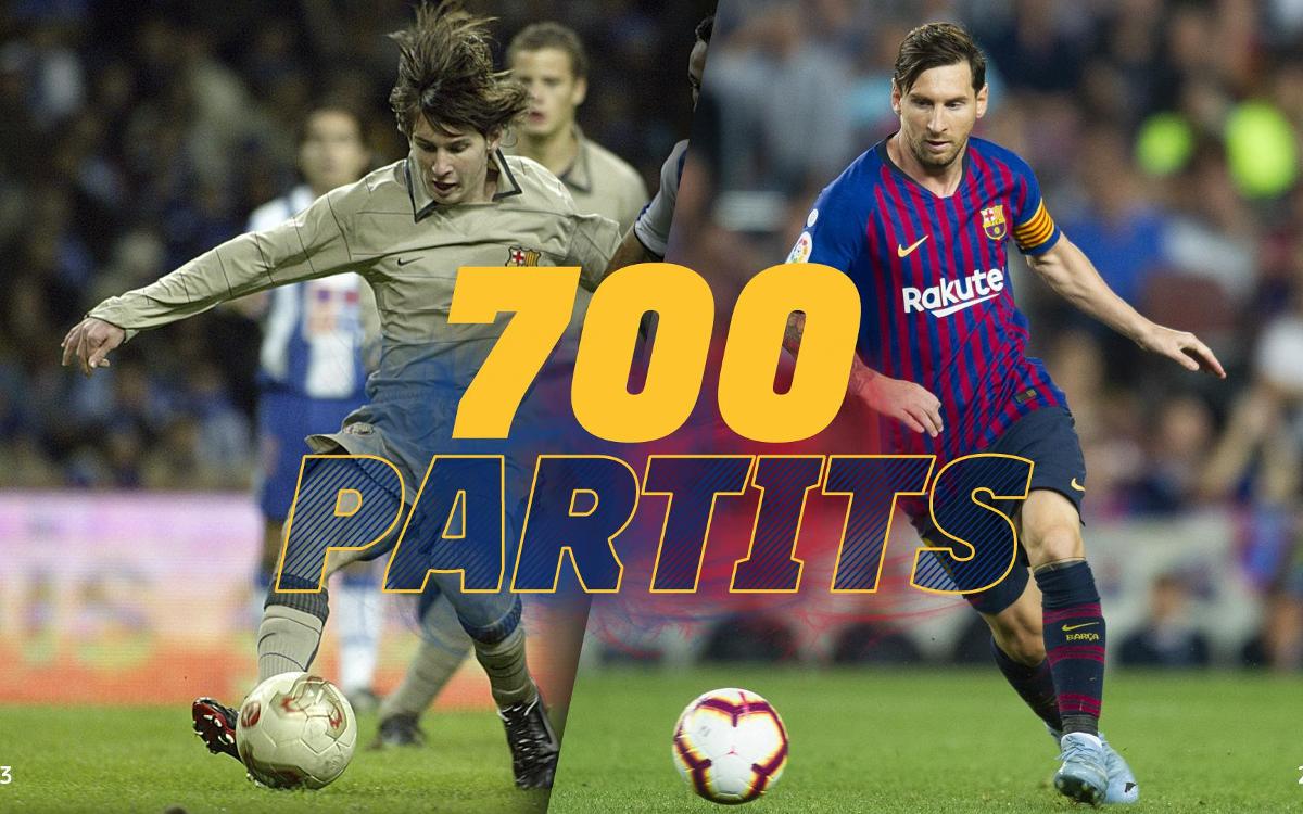Lionel Messi, 700 partits amb el Barça