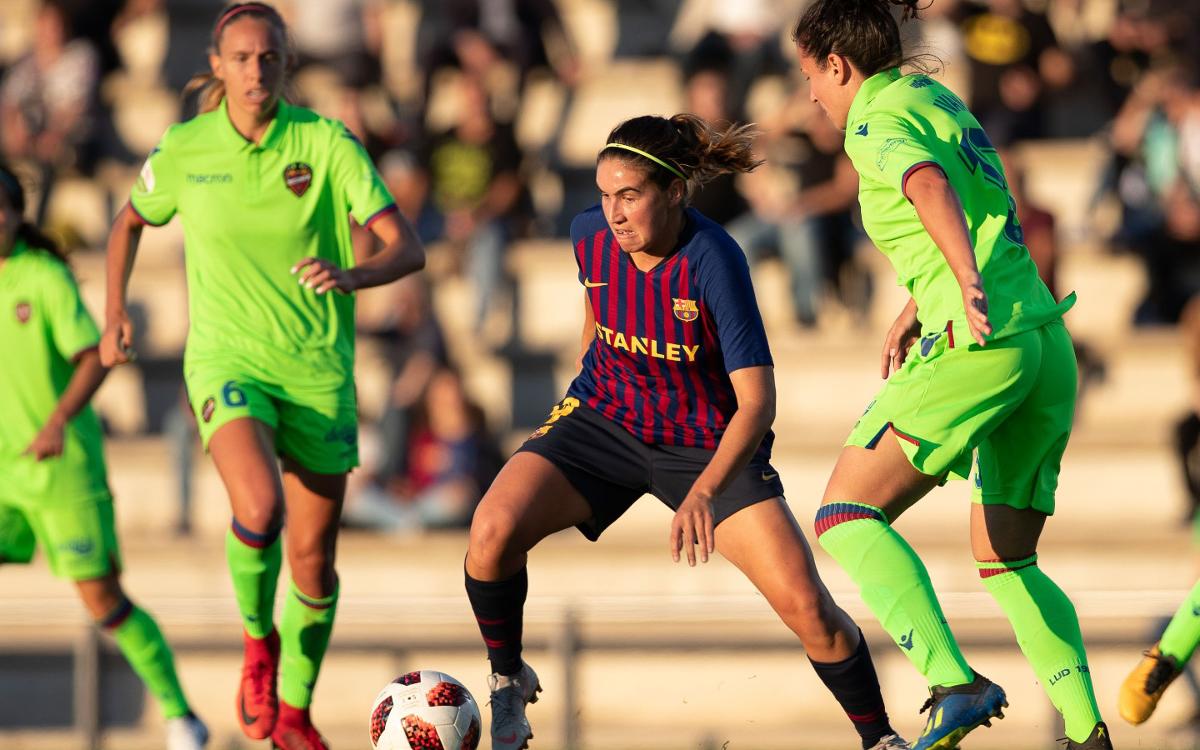 Barça Femenino - Levante: Reparto de puntos (0-0)