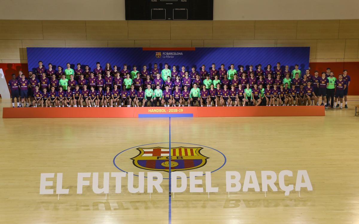 Presentados los equipos de formación del Barça Lassa de Balonmano