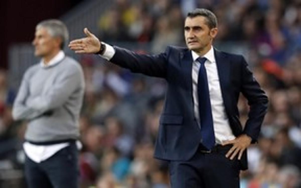 Ernesto Valverde: “A la primera meitat no hem estat bé”