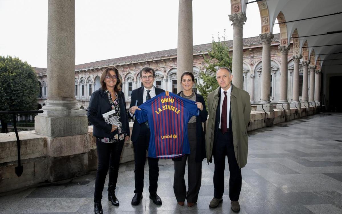 El Barça Innovation Hub es dona a conèixer a la Universitat de Milà en el marc del conveni amb l’Institut Ramon Llull