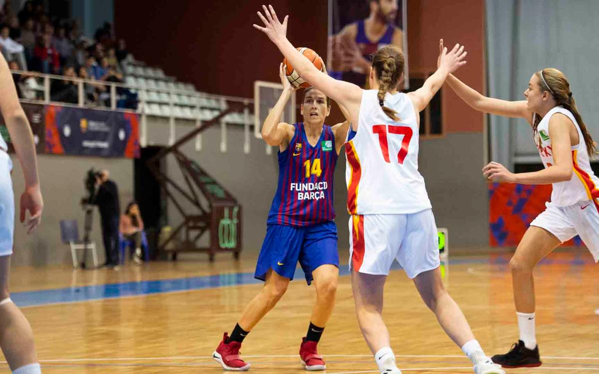 Anna Boleda la capitana del Barça de baloncesto Femenino