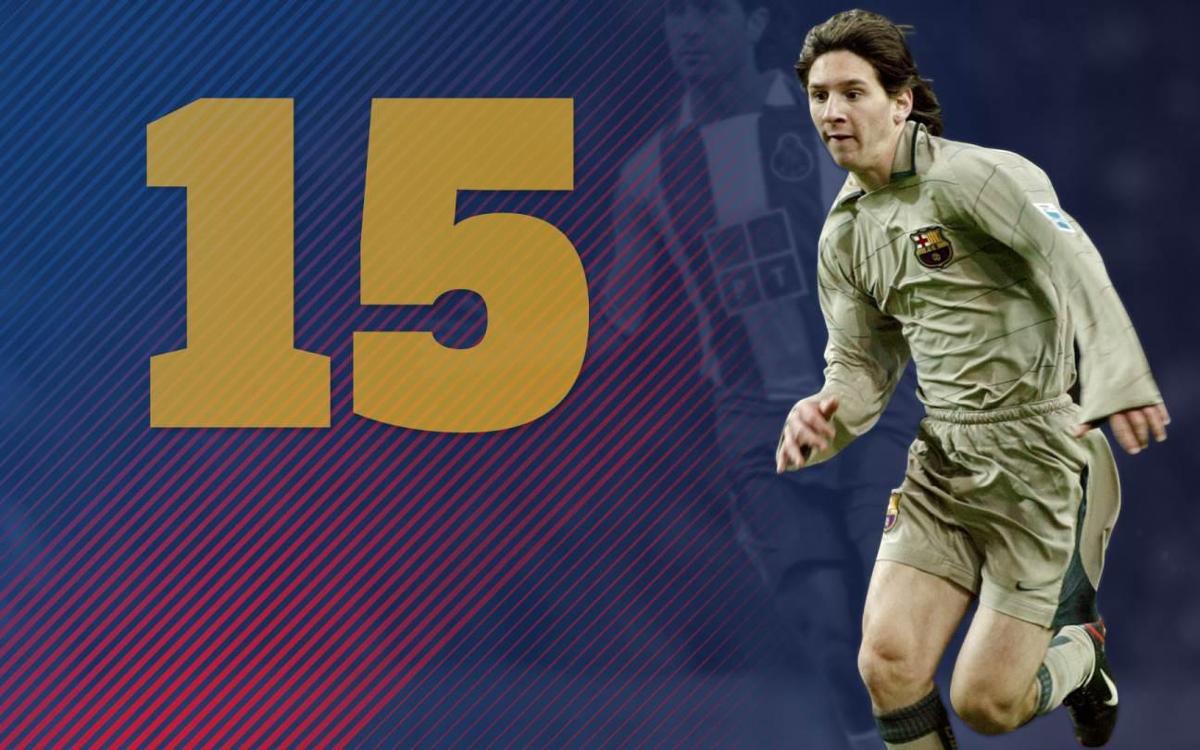 15 anys del debut de Leo Messi