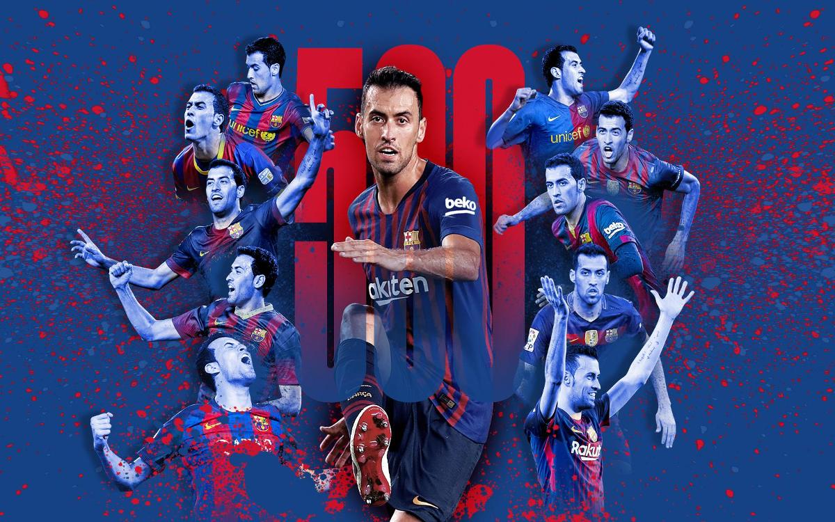 Sergio, 500 partidos con el FC Barcelona