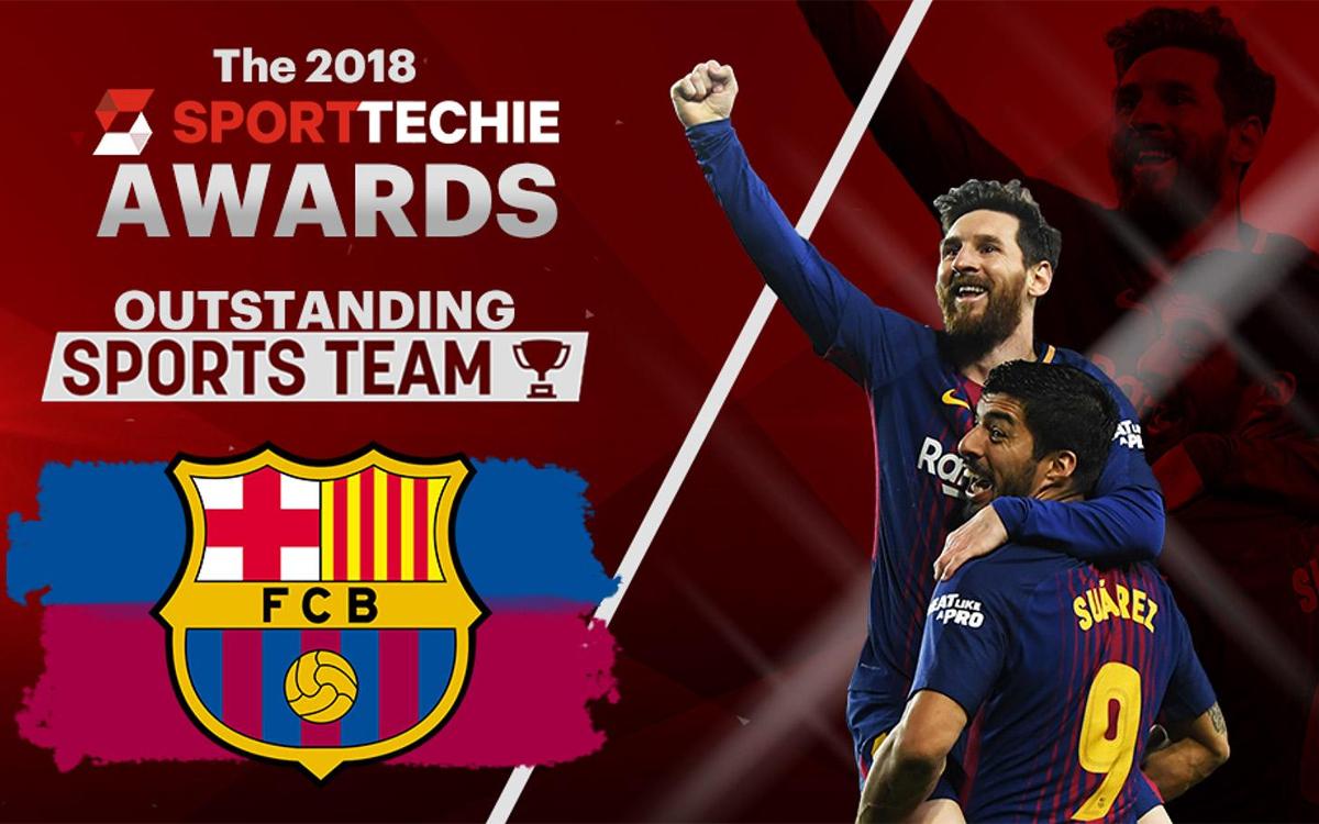 Barça Wins the 2018 SportTechie Award for Outstanding Sports Team