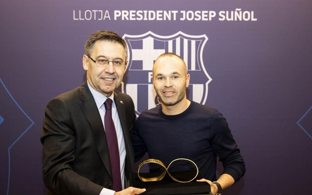 Andrés Iniesta, convidat de luxe en el Barça-Celta
