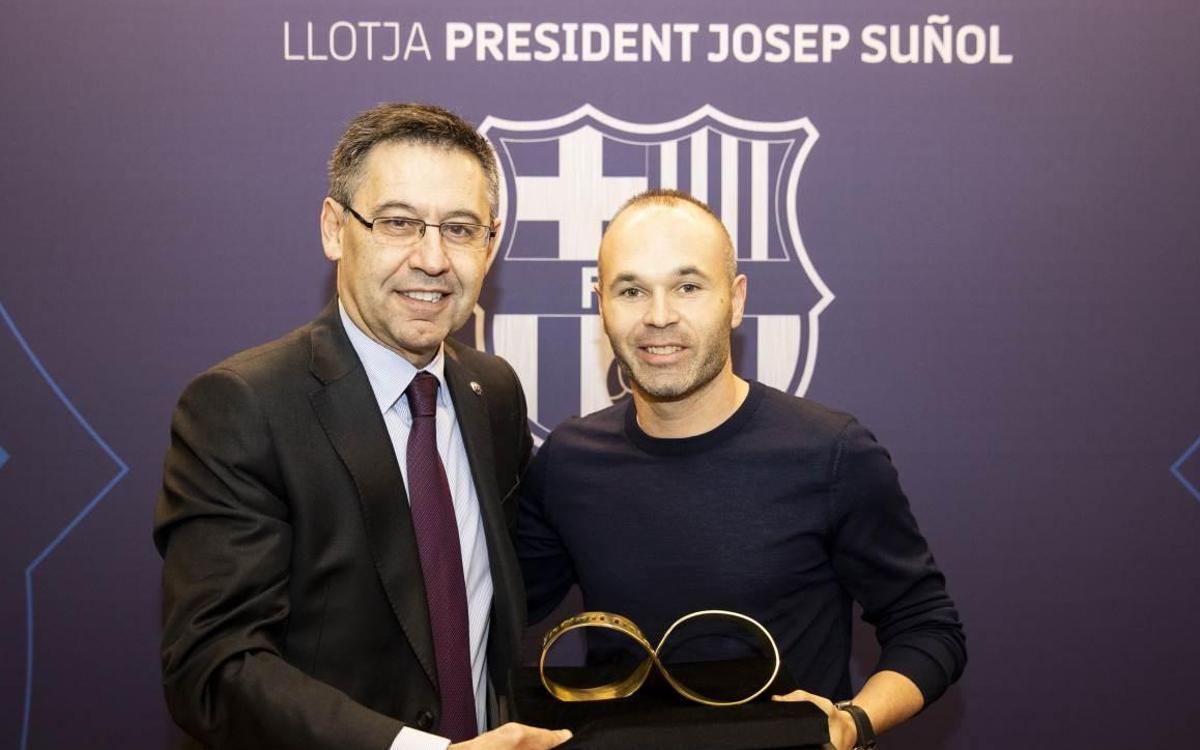 Andrés Iniesta, invitado de lujo en el Barça-Celta