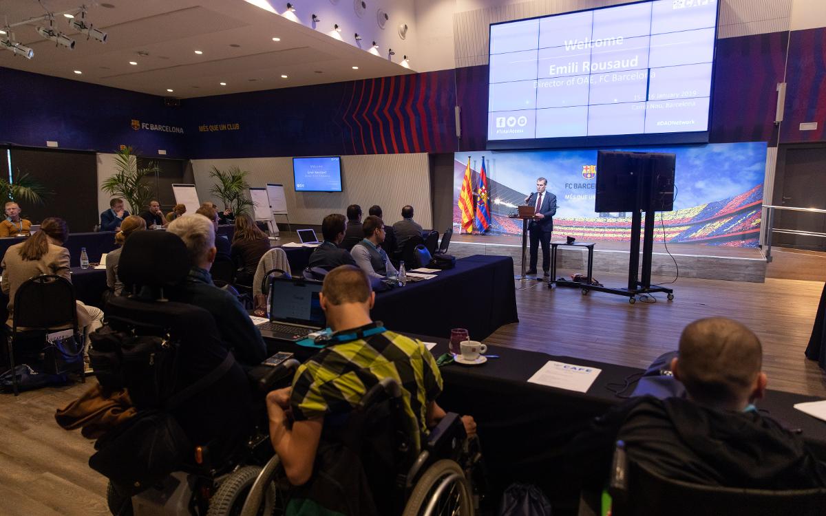 Barça hosts first meeting of European football's disability access officers