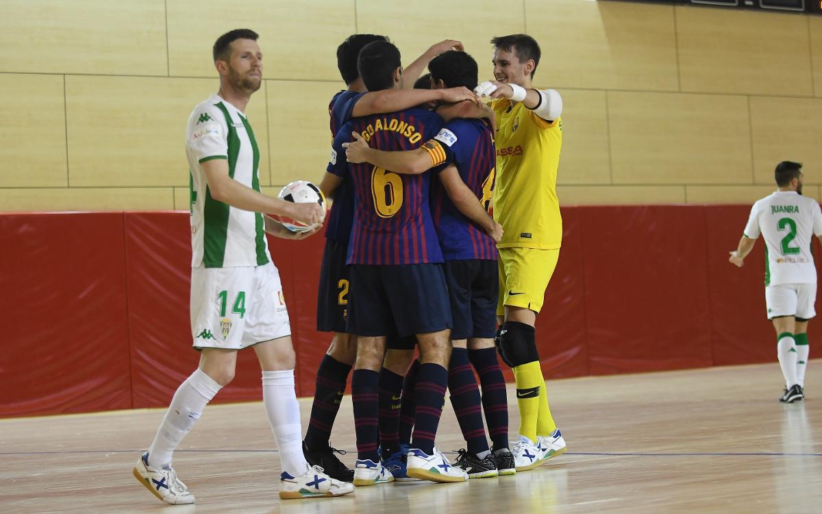 Barça Lassa B - Córdoba CF Futsal (7-4): Intensidad azulgrana