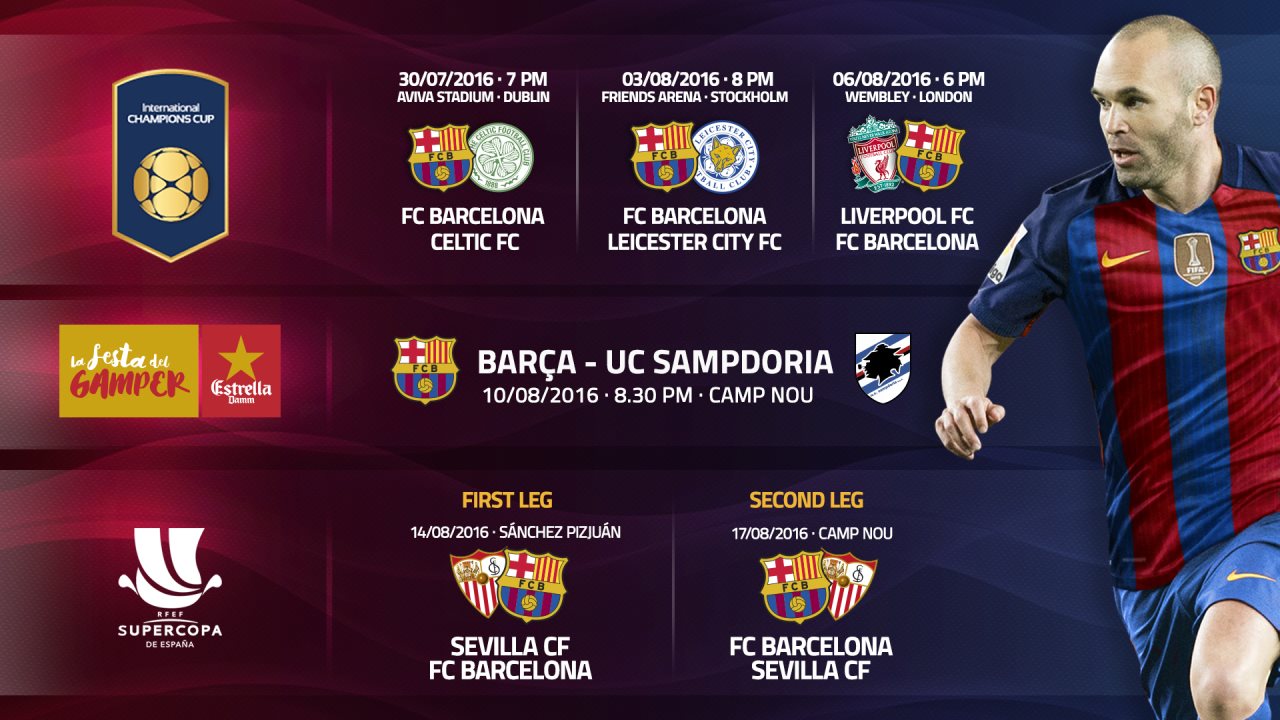 Barcelona schedule fc FC Barcelona
