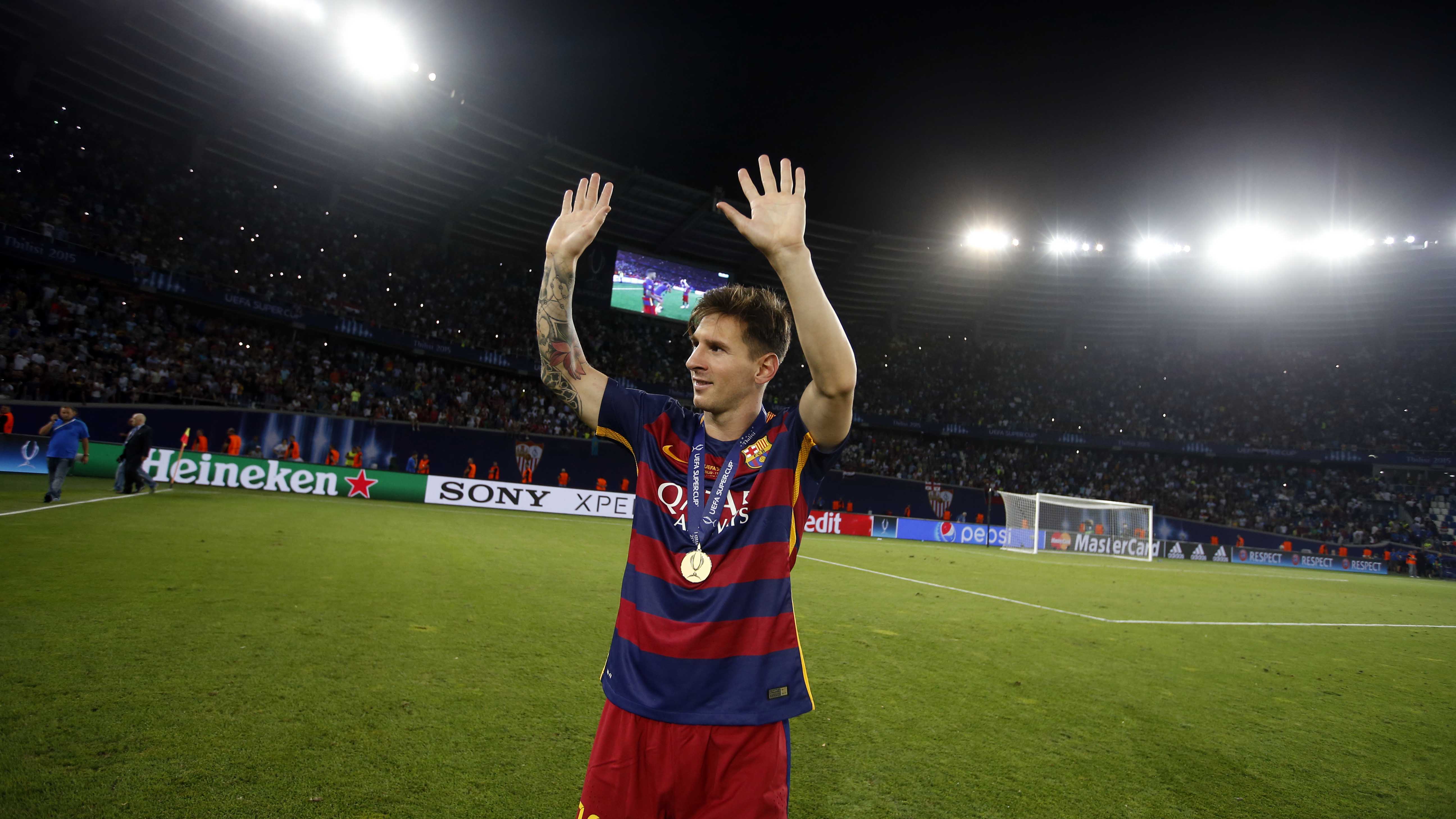 Lionel Messi man of the match in 2015 UEFA Super Cup