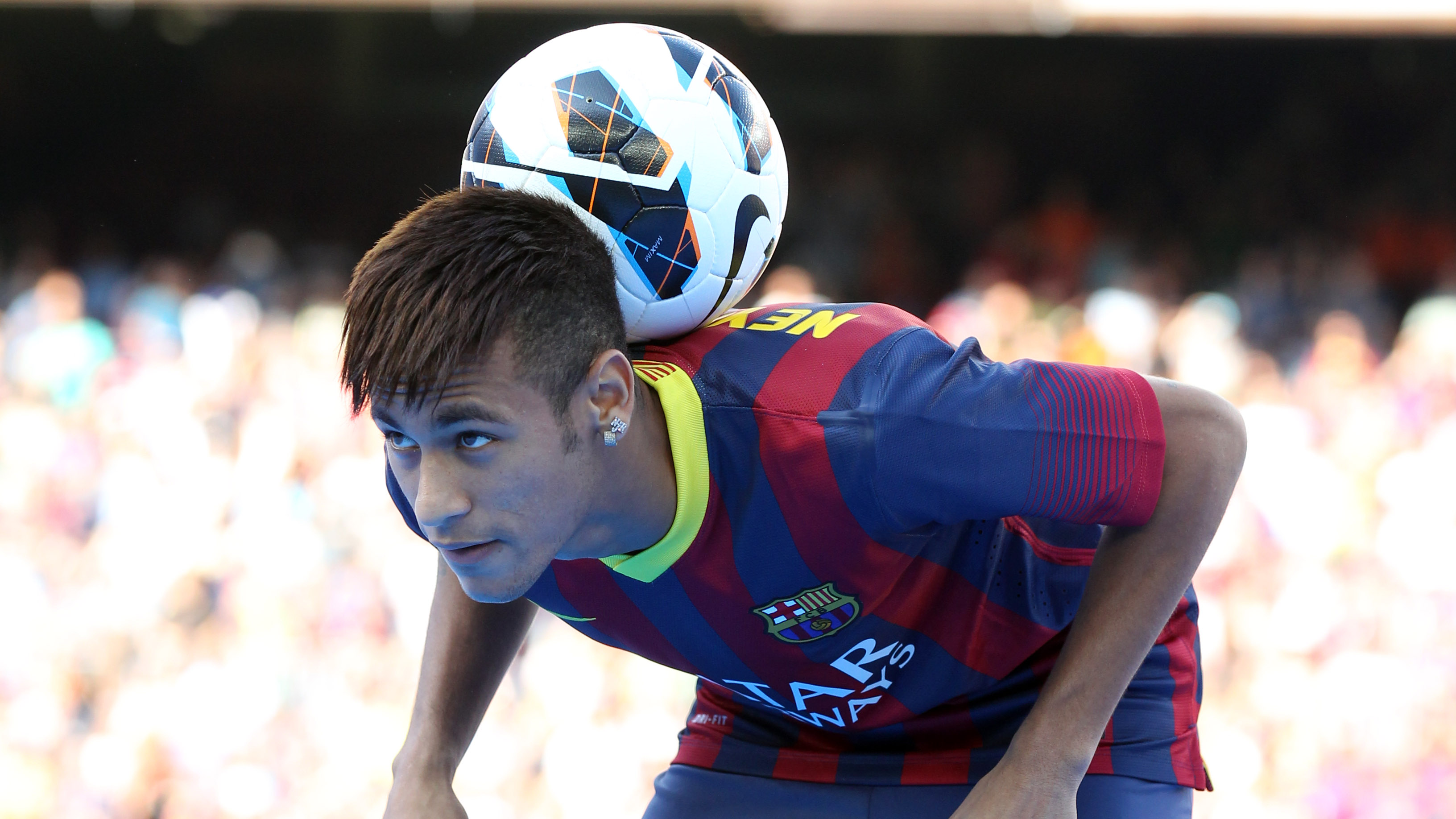 First day of Neymar in Barcelona