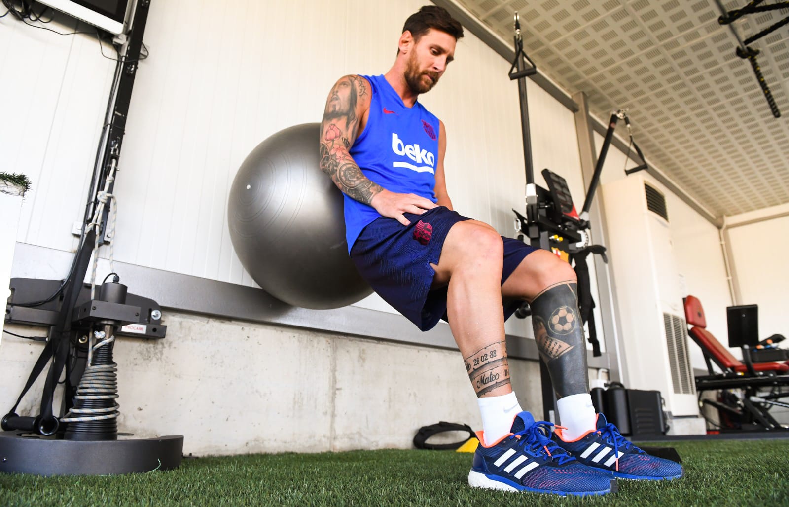 Leo Messi continues recovery process