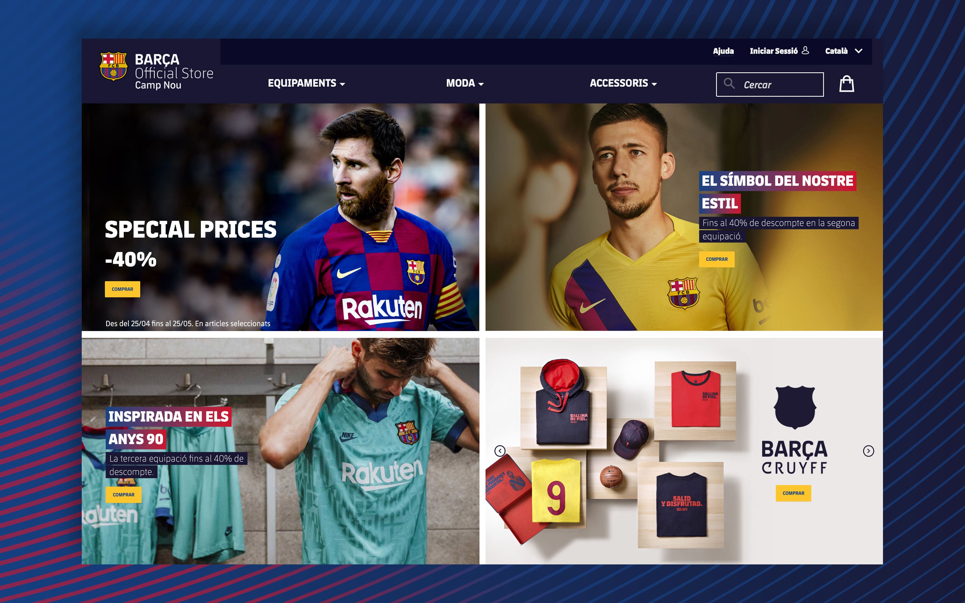 FC Barcelona launches its own official channel for the sale of products from the Barça Store at Camp Nou