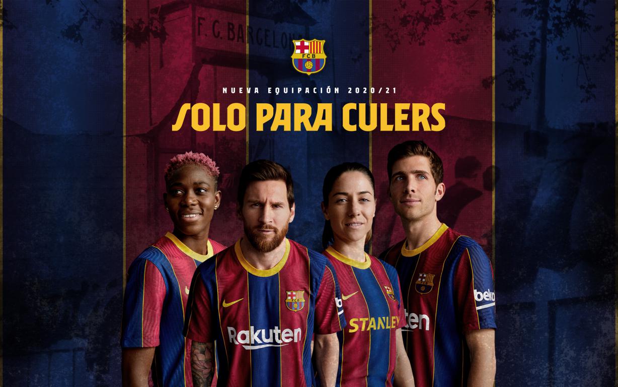 El FC Barcelona presenta camiseta 20/21