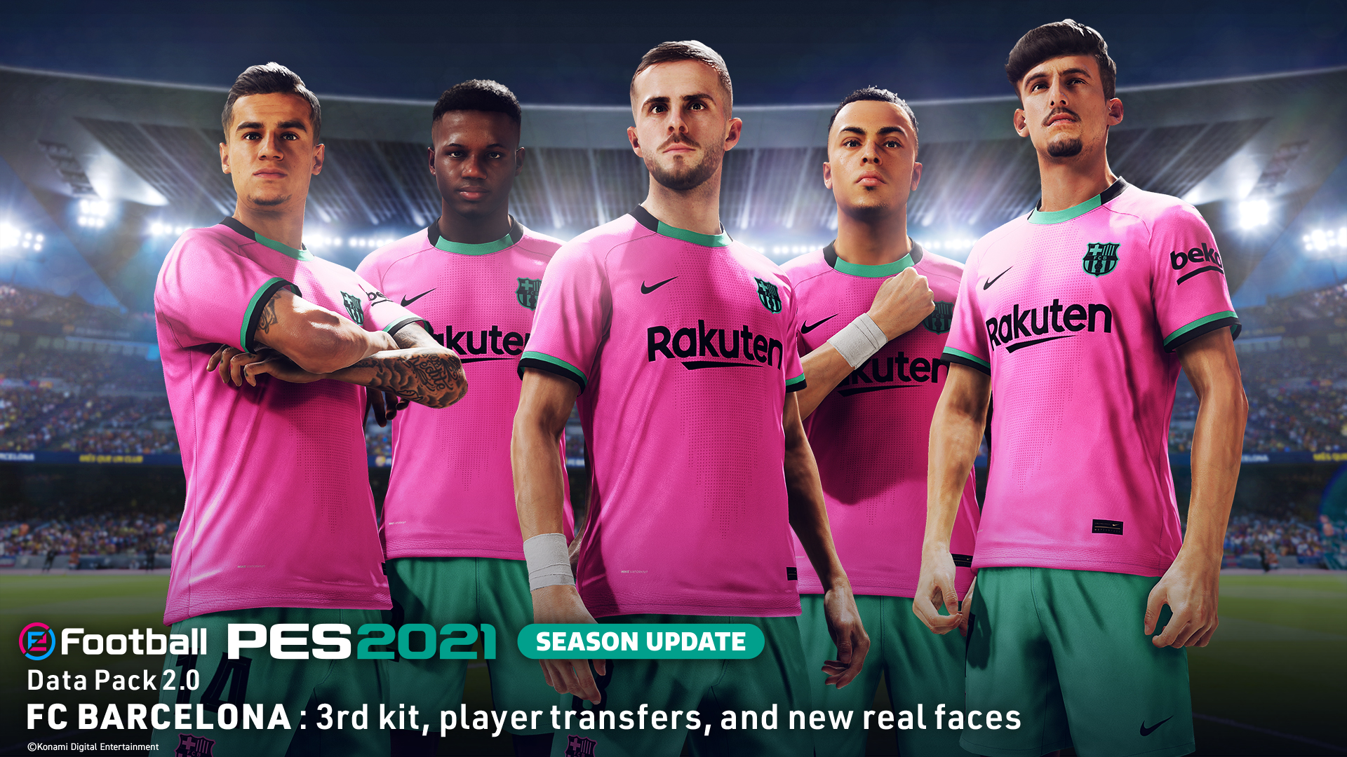 modder Schipbreuk metalen New players and the Barça third kit are now available in PES 2021