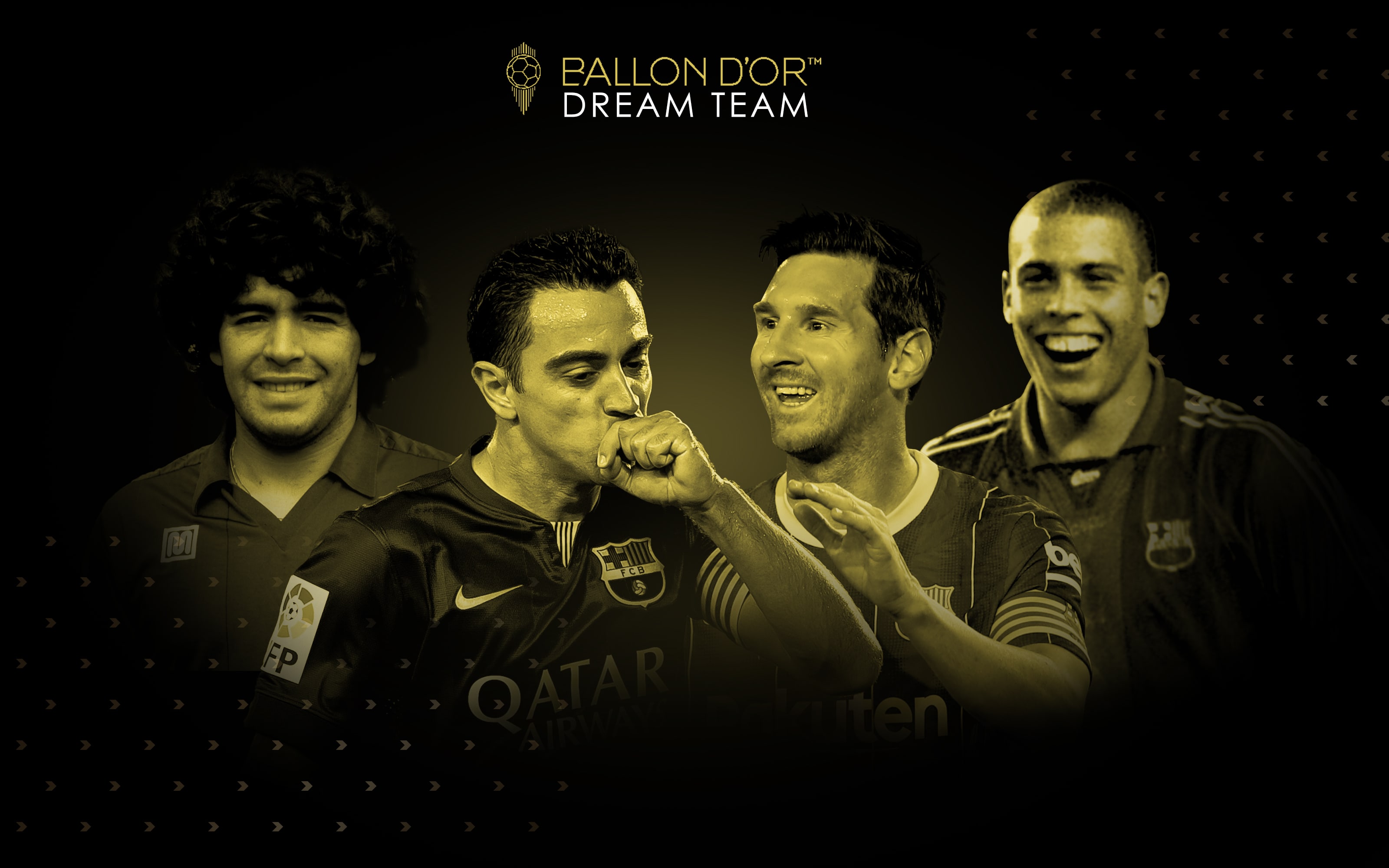 Lionel Messi, Cristiano Ronaldo, MARADONA AND PELE IN BALLON D'OR