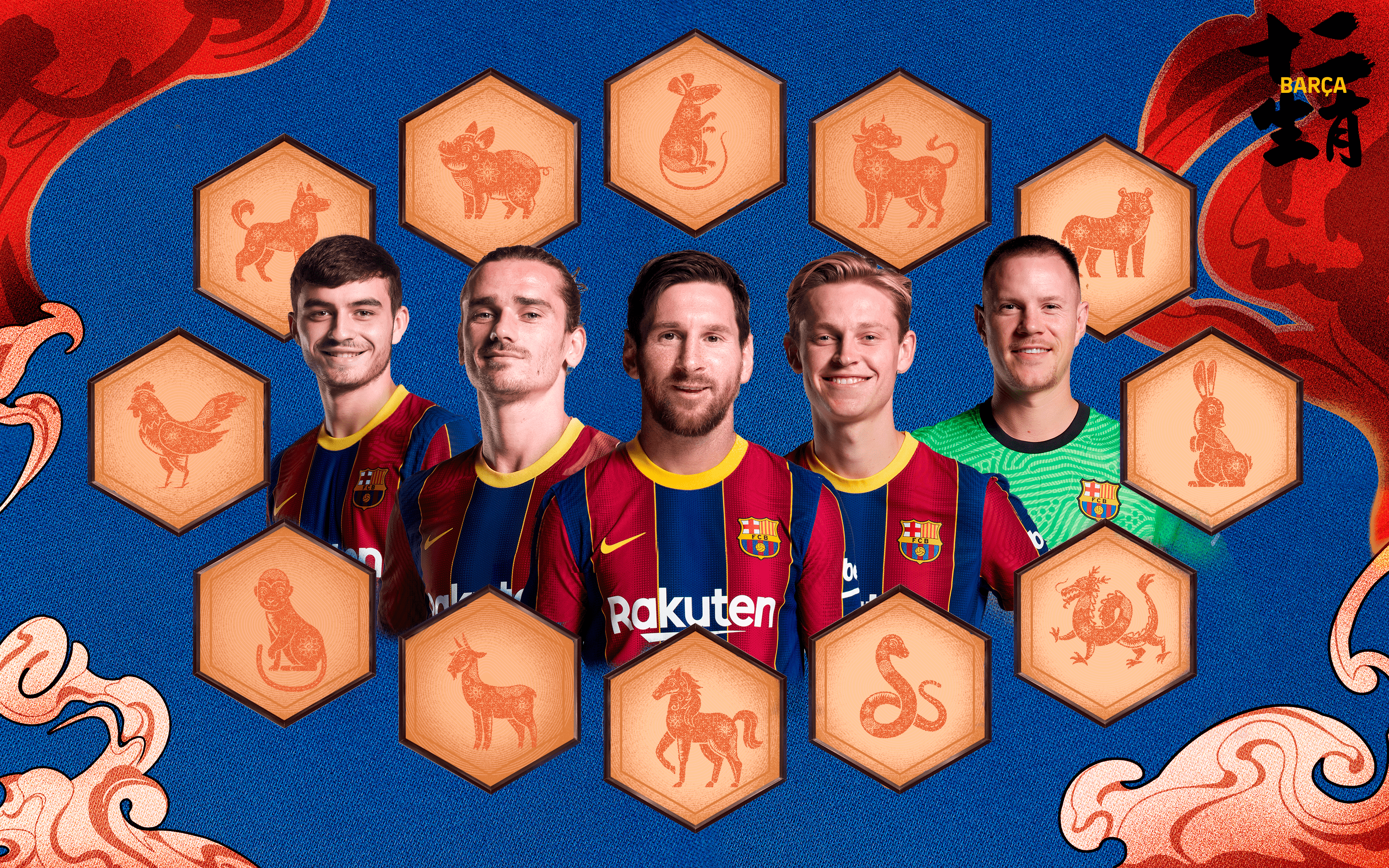 Which Barça players have the same Chinese zodiac sign as you?